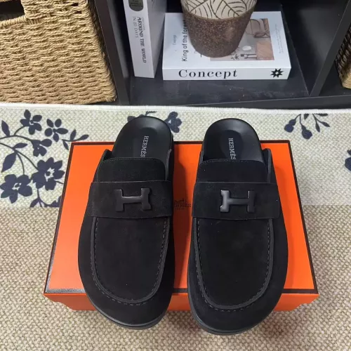 Replica Hermes Slippers For Men #1381869 $82.00 USD for Wholesale