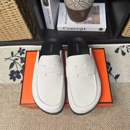 Replica Hermes Slippers For Men #1381871 $82.00 USD for Wholesale