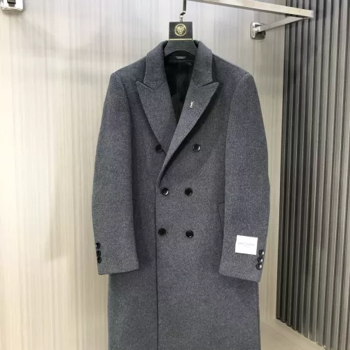 Yves Saint Laurent YSL Coat Long Sleeved For Men #1381942 $294.21 USD, Wholesale Replica Yves Saint Laurent YSL Coat
