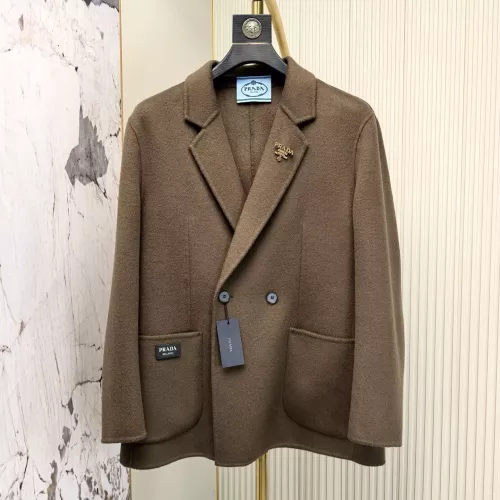 Prada Coat Long Sleeved For Men #1381950 $264.46 USD, Wholesale Replica Prada Coat
