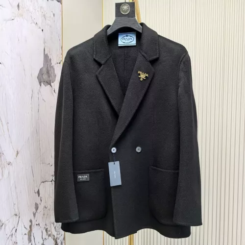 Prada Coat Long Sleeved For Men #1381951 $264.46 USD, Wholesale Replica Prada Coat