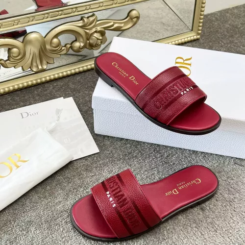 Replica Christian Dior Slippers For Women #1381996 $82.00 USD for Wholesale