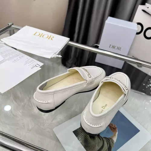 Replica Christian Dior Leather Shoes For Women #1382009 $105.00 USD for Wholesale