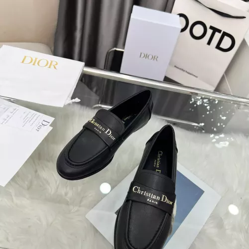 Replica Christian Dior Leather Shoes For Women #1382010 $105.00 USD for Wholesale