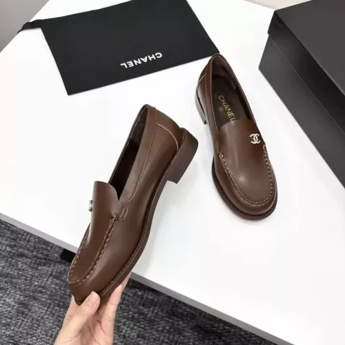 Replica Chanel Leather Shoes For Women #1382029 $108.00 USD for Wholesale