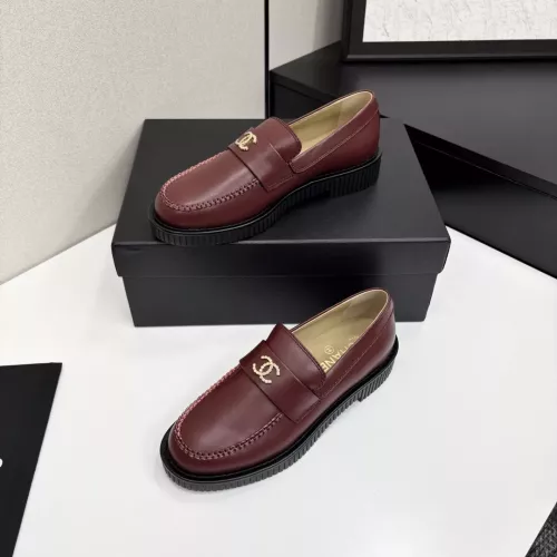 Chanel Leather Shoes For Women #1382033 $125.00 USD, Wholesale Replica Chanel Leather Shoes