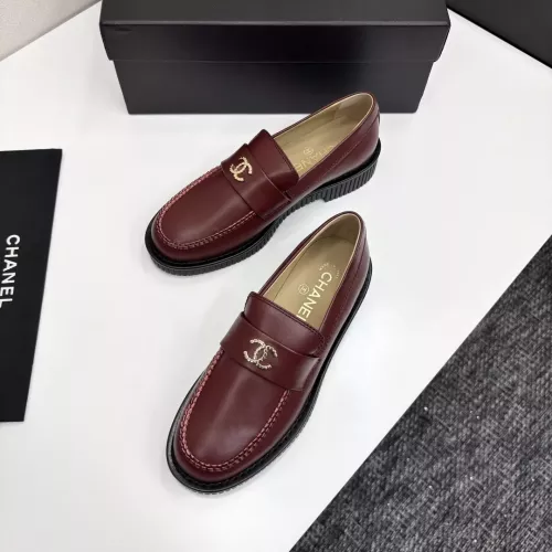 Replica Chanel Leather Shoes For Women #1382033 $125.00 USD for Wholesale