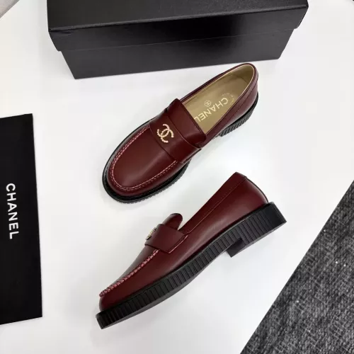 Replica Chanel Leather Shoes For Women #1382033 $125.00 USD for Wholesale