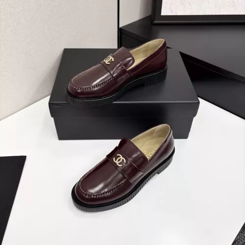 Chanel Leather Shoes For Women #1382035 $125.00 USD, Wholesale Replica Chanel Leather Shoes