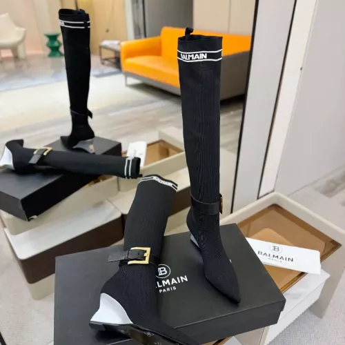 Replica Balmain Boots For Women #1382053 $145.00 USD for Wholesale