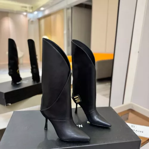 Replica Balmain Boots For Women #1382057 $195.00 USD for Wholesale