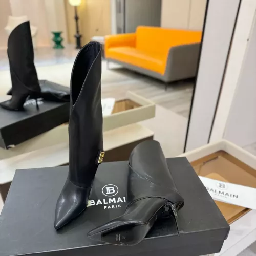 Replica Balmain Boots For Women #1382057 $195.00 USD for Wholesale