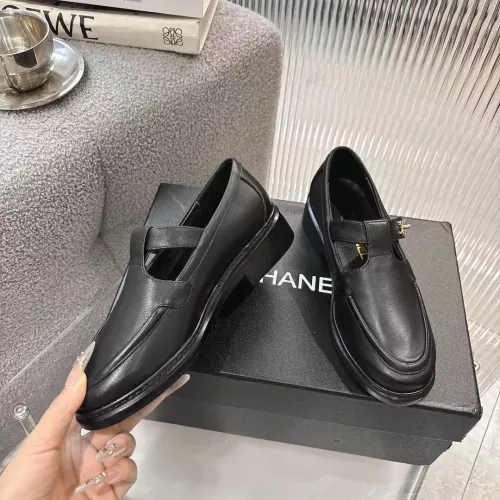 Replica Chanel Leather Shoes For Women #1382184 $102.00 USD for Wholesale