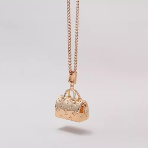 Louis Vuitton Necklaces In Rose Gold For Women #1382354 $29.00 USD, Wholesale Replica Louis Vuitton Necklaces