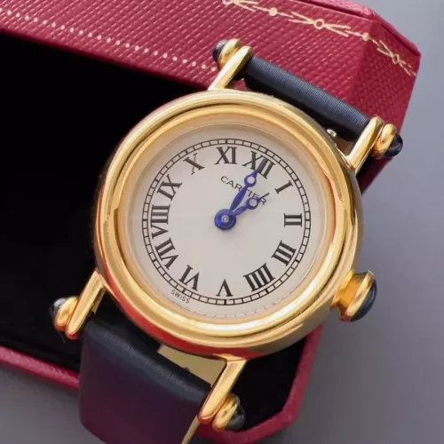 Replica Cartier AAA Quality Watches In Navy For Women #1382441 $135.00 USD for Wholesale