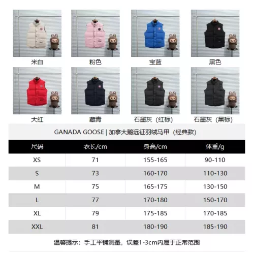 Replica Canada Goose Down Feather Coat Sleeveless For Unisex #1382467 $80.00 USD for Wholesale