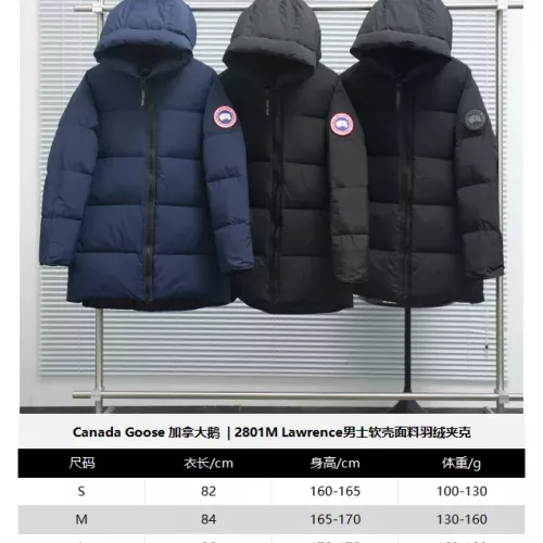 Replica Canada Goose Down Feather Coat Long Sleeved For Men #1382475 $185.00 USD for Wholesale