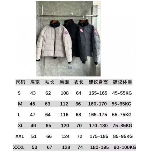 Replica Canada Goose Down Feather Coat Long Sleeved For Men #1382496 $162.00 USD for Wholesale
