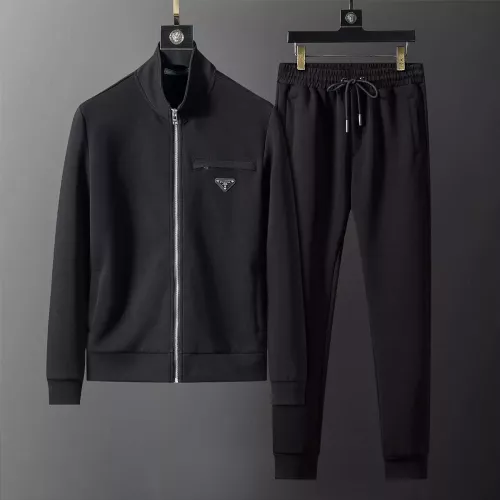 Prada Tracksuits Long Sleeved For Men #1382694 $72.00 USD, Wholesale Replica Prada Tracksuits