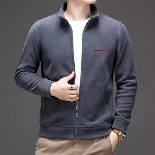 Prada Jackets Long Sleeved For Men #1382703 $64.00 USD, Wholesale Replica Prada Jackets