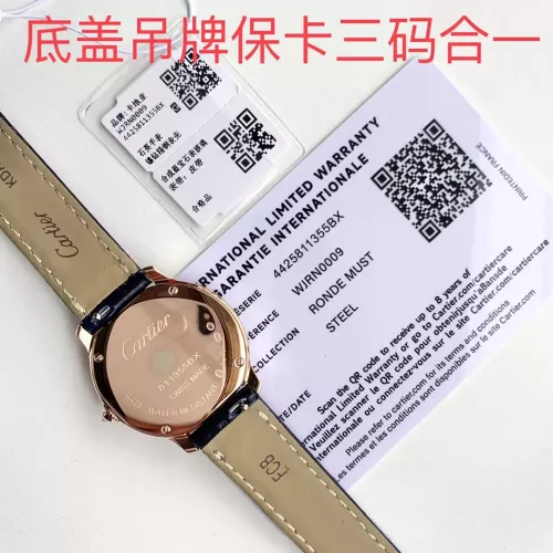 Replica Cartier AAA Quality Watches For Women #1382728 $423.14 USD for Wholesale