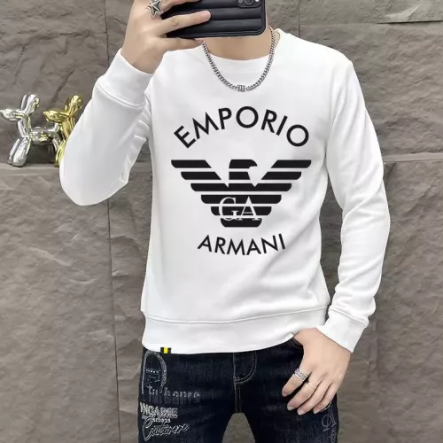 Armani Hoodies Long Sleeved For Men #1382812 $48.00 USD, Wholesale Replica Armani Hoodies