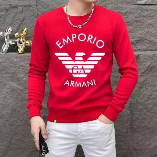 Armani Hoodies Long Sleeved For Men #1382815 $48.00 USD, Wholesale Replica Armani Hoodies