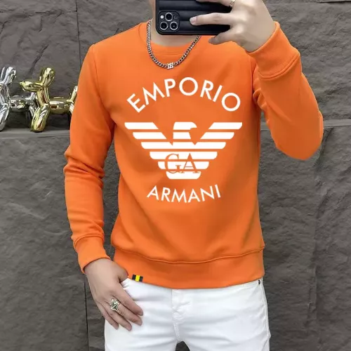 Armani Hoodies Long Sleeved For Men #1382816 $48.00 USD, Wholesale Replica Armani Hoodies