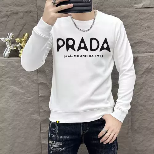 Prada Hoodies Long Sleeved For Men #1382824 $48.00 USD, Wholesale Replica Prada Hoodies