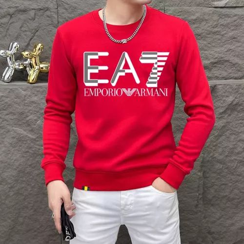 Armani Hoodies Long Sleeved For Men #1382839 $48.00 USD, Wholesale Replica Armani Hoodies