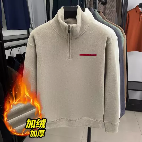 Prada Hoodies Long Sleeved For Men #1382973 $64.00 USD, Wholesale Replica Prada Hoodies