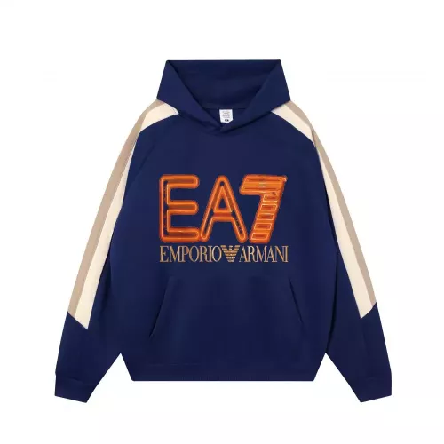 Armani Hoodies Long Sleeved For Unisex #1383082 $52.00 USD, Wholesale Replica Armani Hoodies