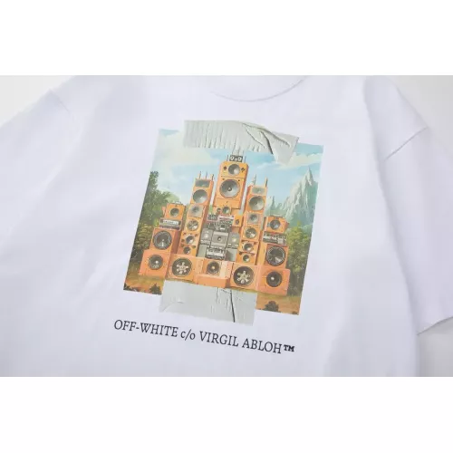 Replica Off-White T-Shirts Short Sleeved For Unisex #1383200 $34.00 USD for Wholesale