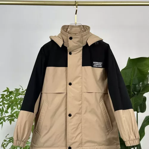 Burberry Down Feather Coat Long Sleeved For Men #1383484 $210.00 USD, Wholesale Replica Burberry Down Feather Coat