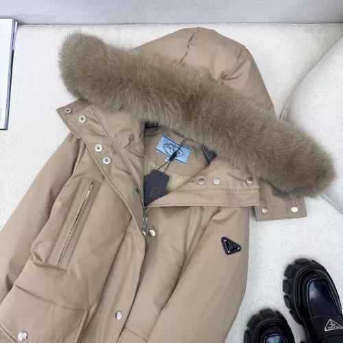 Replica Prada Down Feather Coat Long Sleeved For Women #1383808 $257.85 USD for Wholesale