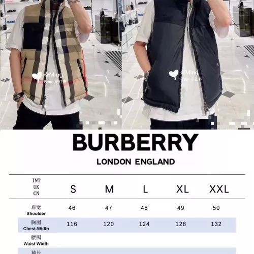Replica Burberry Down Feather Coat Sleeveless For Unisex #1383816 $155.00 USD for Wholesale