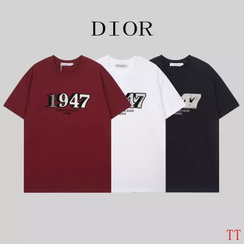 Replica Christian Dior T-Shirts Short Sleeved For Unisex #1383831 $32.00 USD for Wholesale