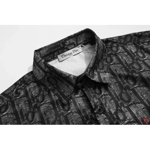 Replica Christian Dior Shirts Long Sleeved For Men #1383841 $39.00 USD for Wholesale