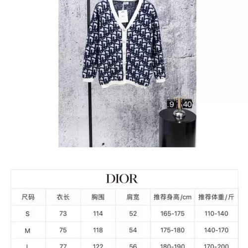 Replica Christian Dior Sweaters Long Sleeved For Unisex #1383977 $68.00 USD for Wholesale