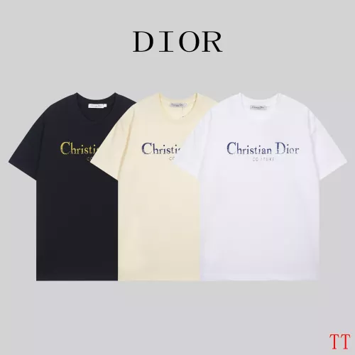 Replica Christian Dior T-Shirts Short Sleeved For Unisex #1383991 $32.00 USD for Wholesale