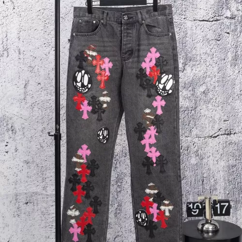 Chrome Hearts Jeans For Men #1384174 $68.00 USD, Wholesale Replica Chrome Hearts Jeans