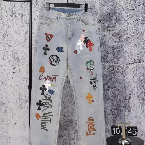 Chrome Hearts Jeans For Men #1384176 $64.00 USD, Wholesale Replica Chrome Hearts Jeans