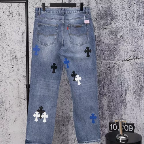 Replica Chrome Hearts Jeans For Men #1384179 $60.00 USD for Wholesale