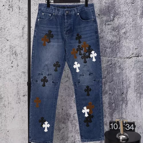 Chrome Hearts Jeans For Men #1384180 $64.00 USD, Wholesale Replica Chrome Hearts Jeans