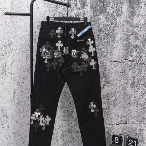 Replica Chrome Hearts Jeans For Men #1384195 $64.00 USD for Wholesale
