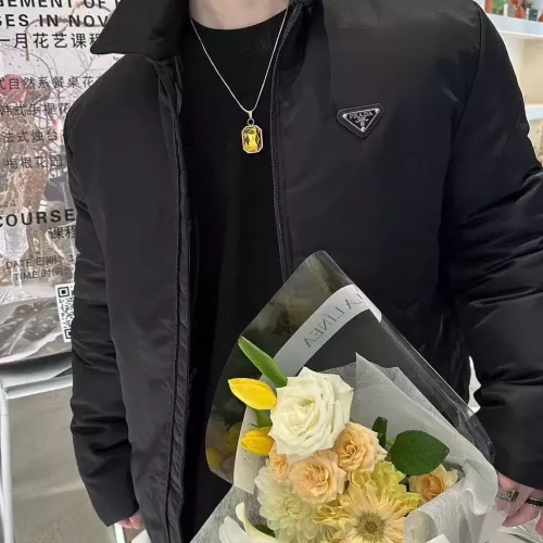 Replica Prada Down Feather Coat Long Sleeved For Men #1384347 $195.00 USD for Wholesale