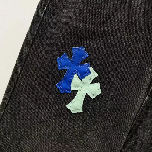 Replica Chrome Hearts Jeans For Men #1384452 $60.00 USD for Wholesale