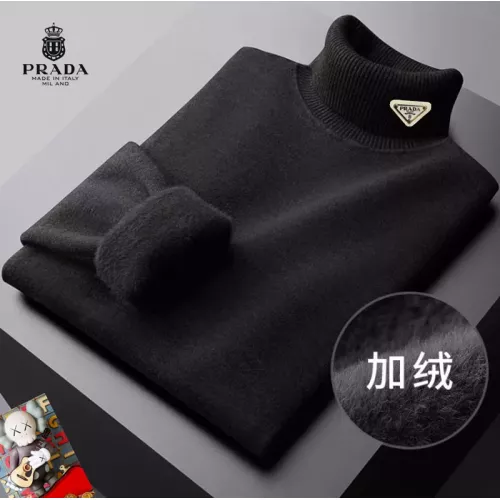 Prada Sweaters Long Sleeved For Men #1384515 $48.00 USD, Wholesale Replica Prada Sweaters