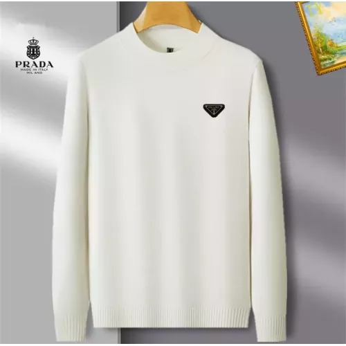 Prada Sweaters Long Sleeved For Men #1384550 $42.00 USD, Wholesale Replica Prada Sweaters