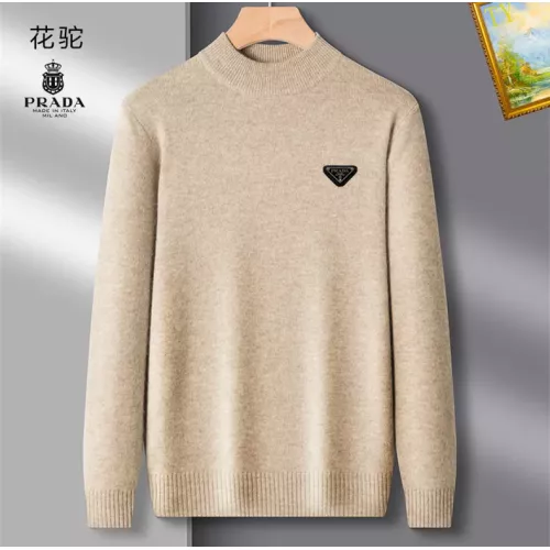 Prada Sweaters Long Sleeved For Men #1384551 $42.00 USD, Wholesale Replica Prada Sweaters